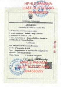 DỊCH VỤ HỢP PHÁP HOÁ LÃNH SỰ PANAMA